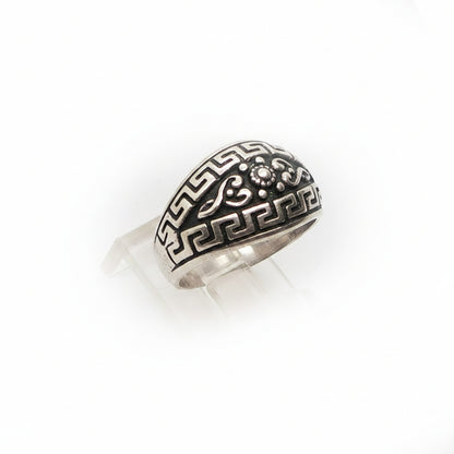 Ancient Vintage Classic Design Sterling Silver Ring V6