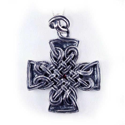 Vintage Sterling Silver Cross Pendant