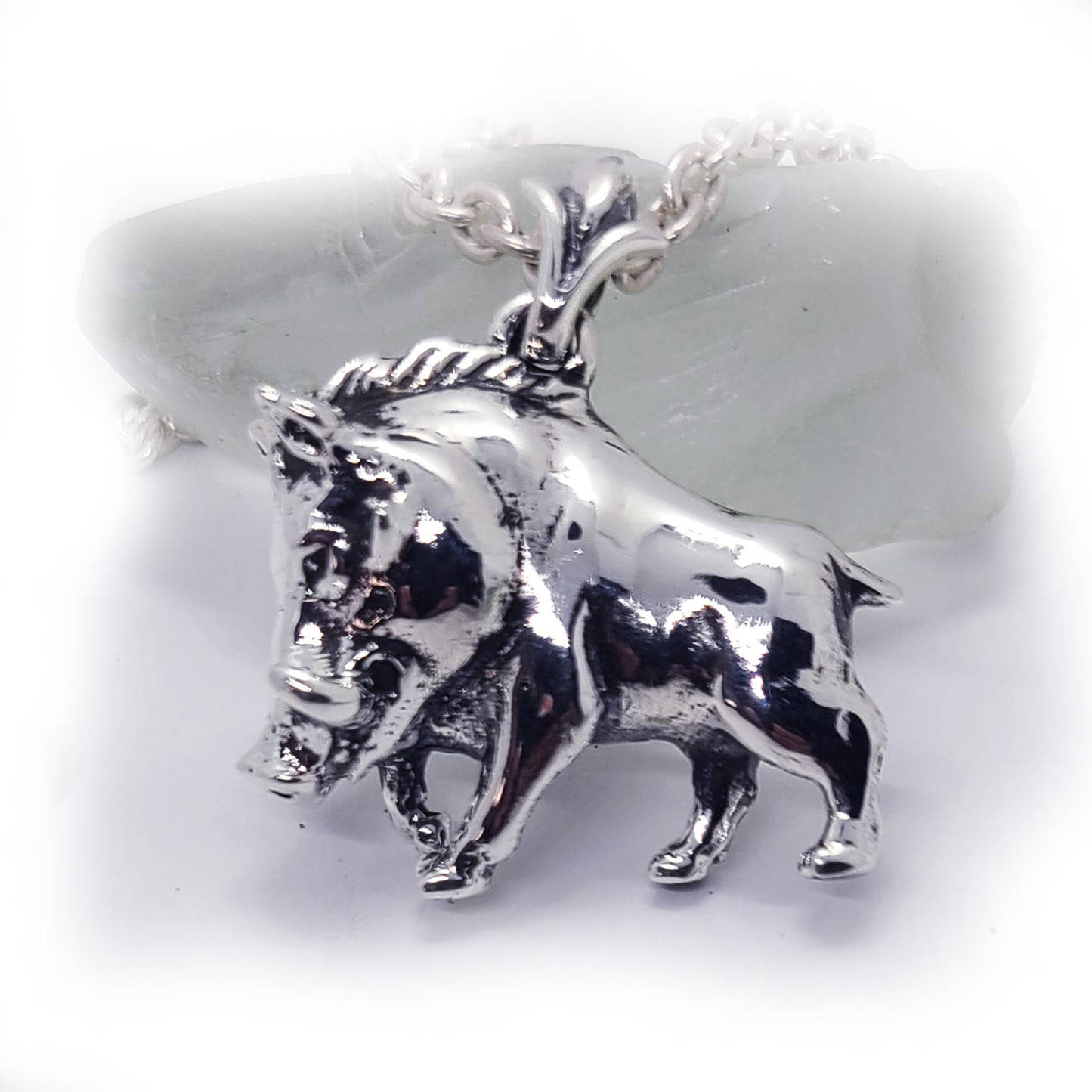 Warthog Sterling Silver Pendant