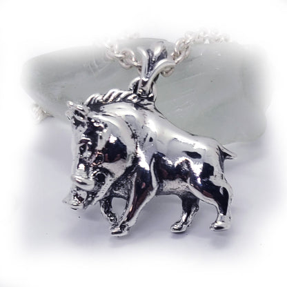 Warthog Sterling Silver Pendant