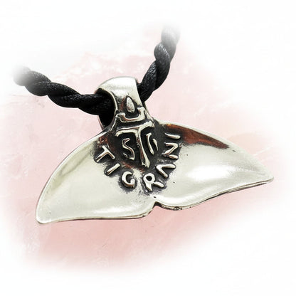 Whale Tail Sterling Silver Pendant