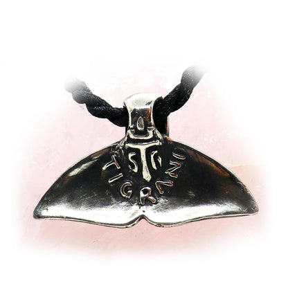 Whale Tail Sterling Silver Pendant