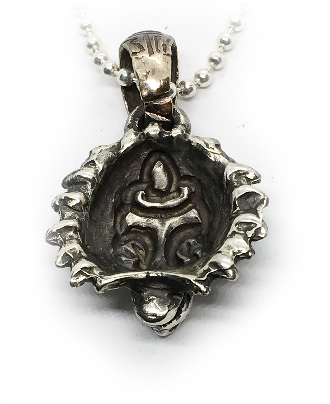 Wolf Head Sterling Silver Pendant