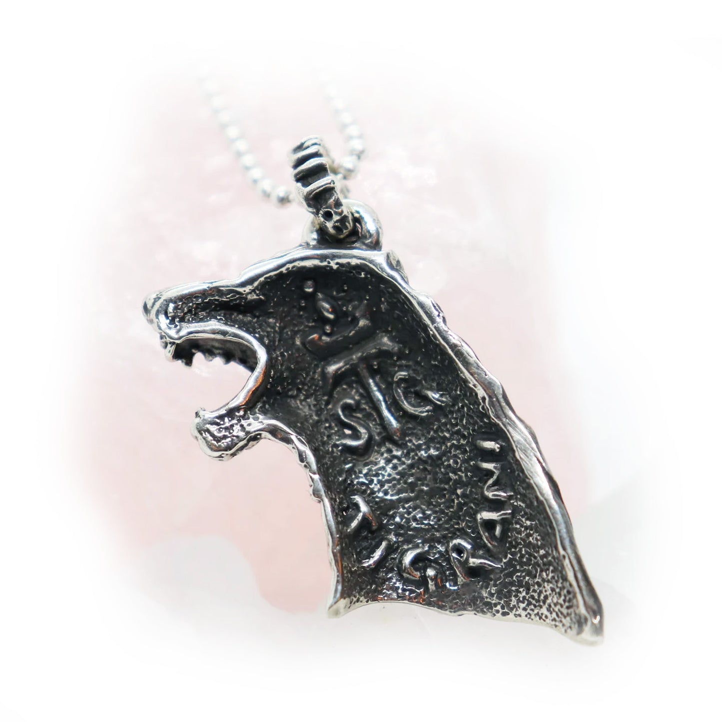Wolf Sterling Silver Pendant