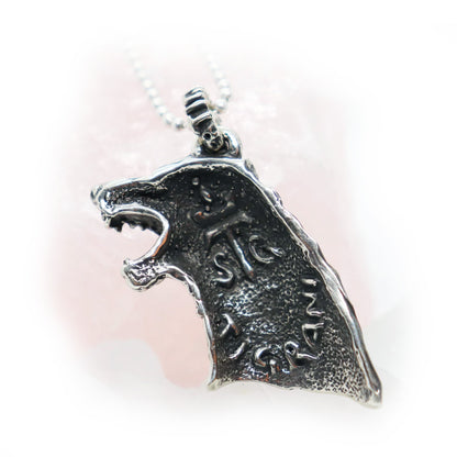 Wolf Sterling Silver Pendant
