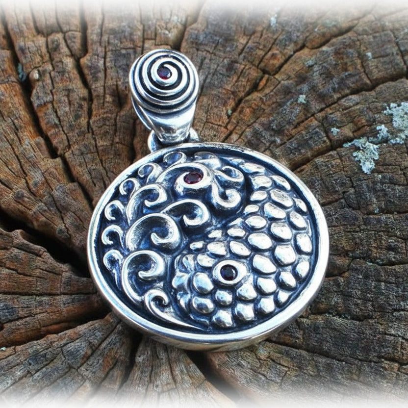 Yin-Yang Power Sterling Silver Pendant
