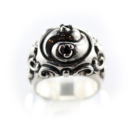 Yin-Yang Sterling Silver Ring V2