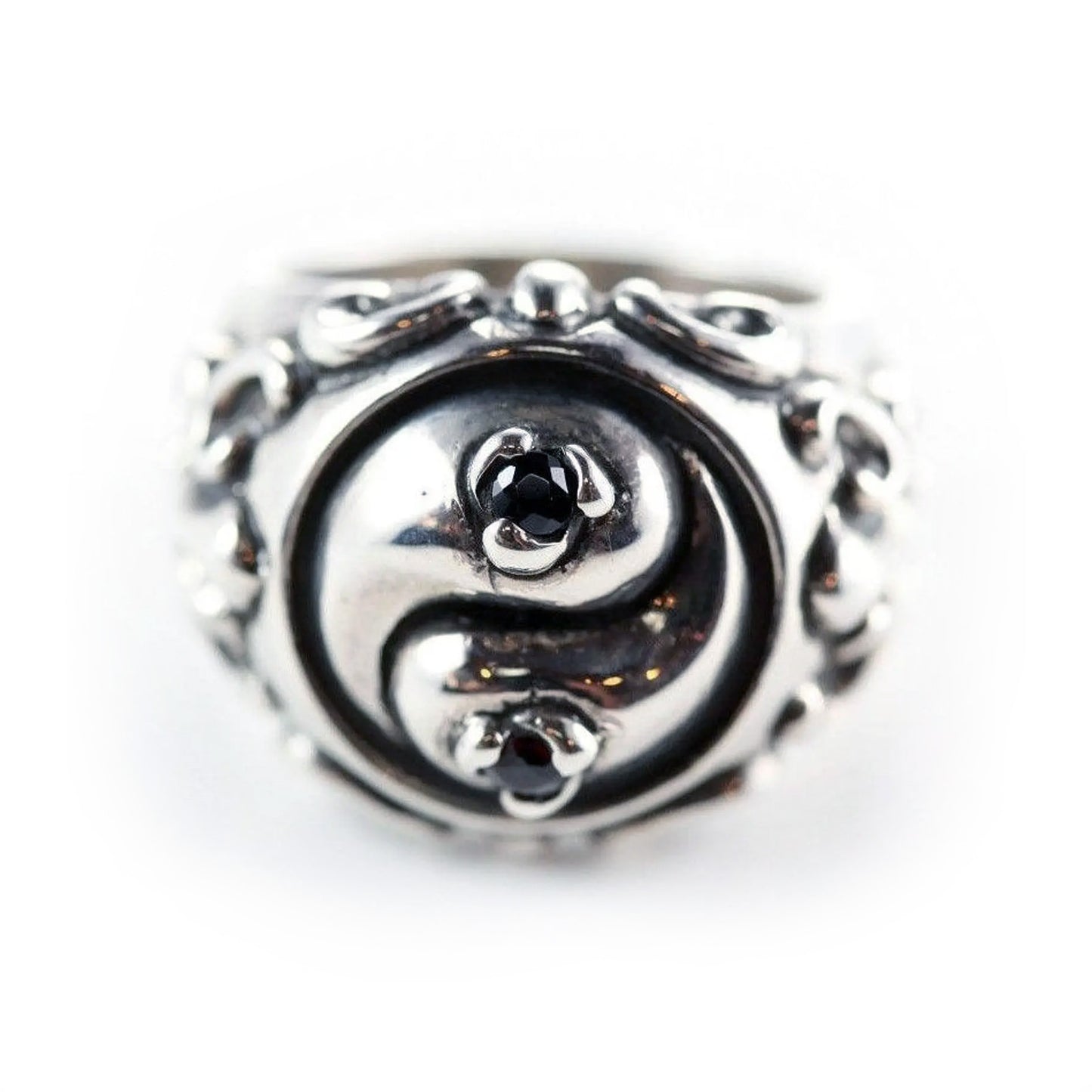 Yin-Yang Sterling Silver Ring V2