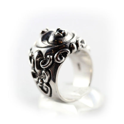 Yin-Yang Sterling Silver Ring V2