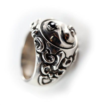Yin-Yang Sterling Silver Ring V2