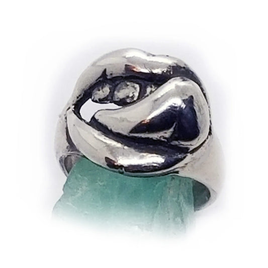 Hot Tongue Sterling Silver Ring