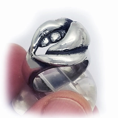 Hot Tongue Sterling Silver Ring