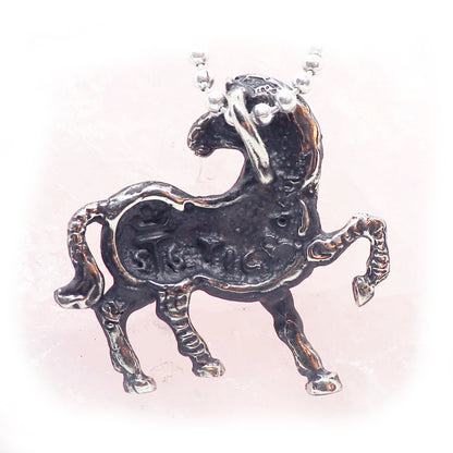 Zebra Sterling Silver Pendant