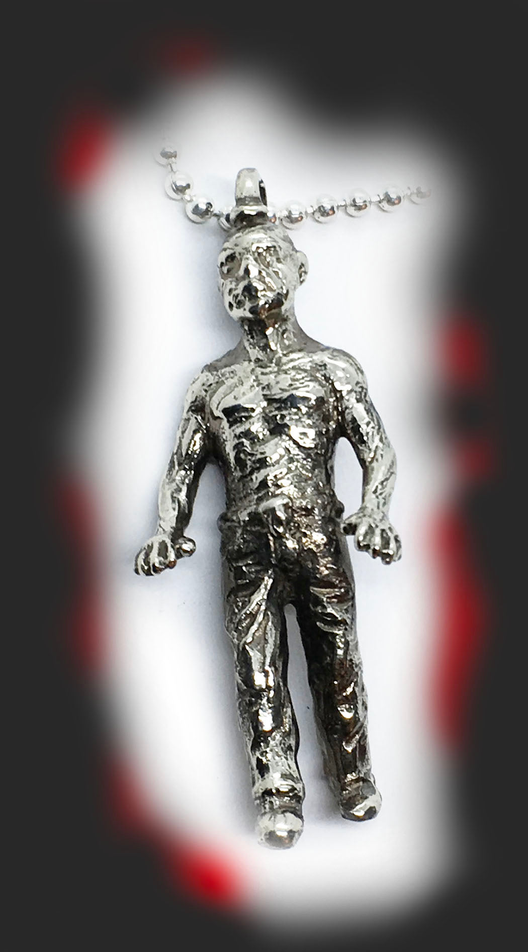 Halloween Zombie Sterling Silver Pendant
