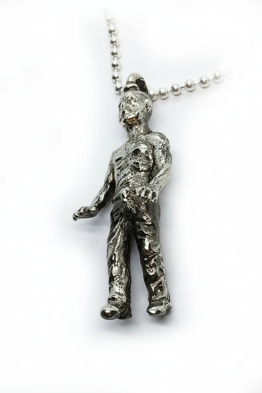 Halloween Zombie Sterling Silver Pendant