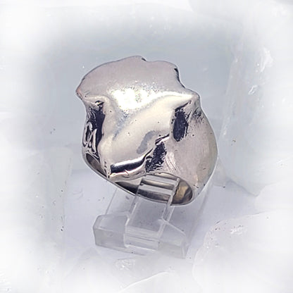 Map of Africa Sterling Silver Ring