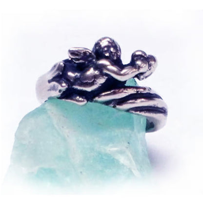 Angel Small Sterling Silver Ring