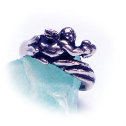 Angel Small Sterling Silver Ring