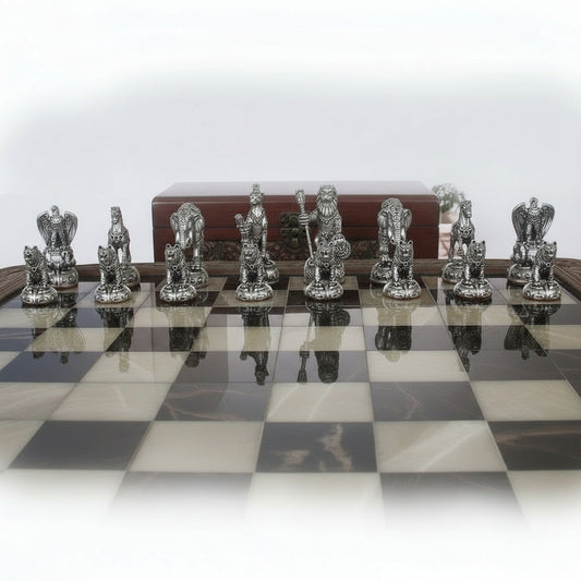 Tigrani “Animal Kingdom” Sterling Silver Chess set
