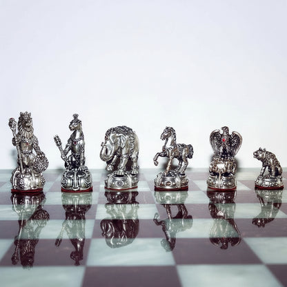 Tigrani “Animal Kingdom” Sterling Silver Chess set