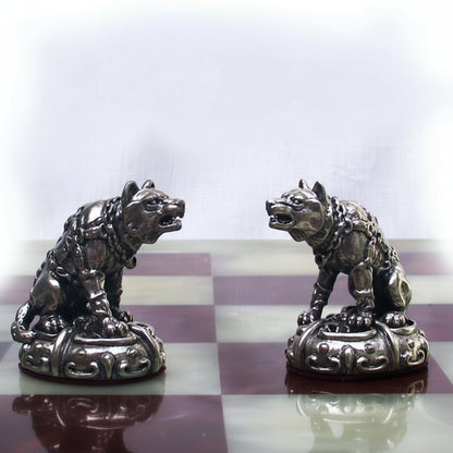 Tigrani “Animal Kingdom” Sterling Silver Chess set