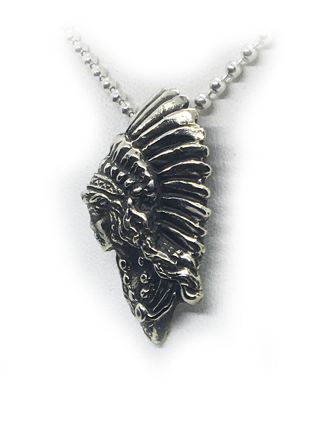 Apache Woman Sterling Silver Pendant