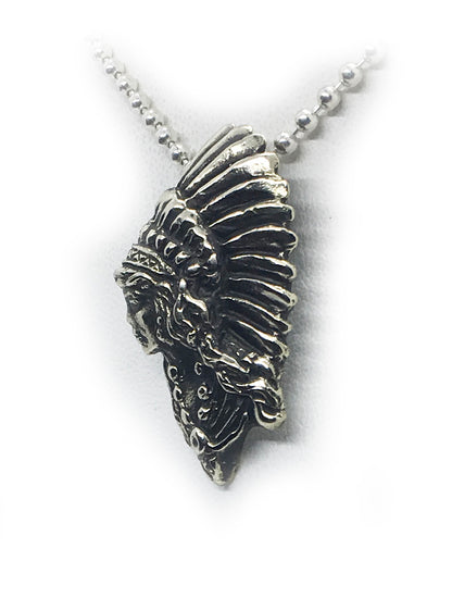 Apache Woman Sterling Silver Pendant