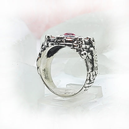 Armenian Sterling Silver Ring with Flag Color CZ Stones