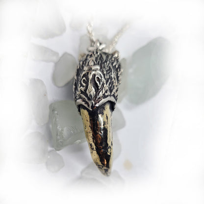 Angry Bear with Bronze Fang Pendant