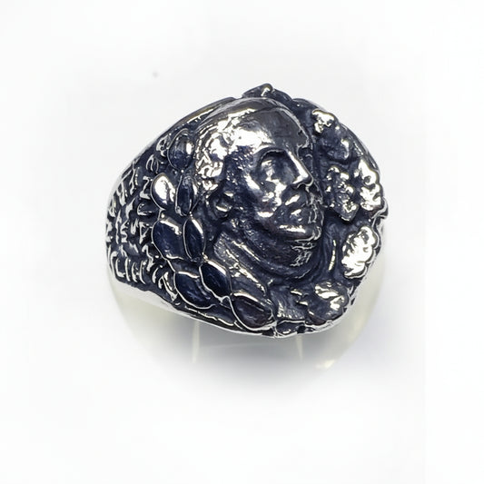 Benjamin Franklin American Hero Sterling silver Ring