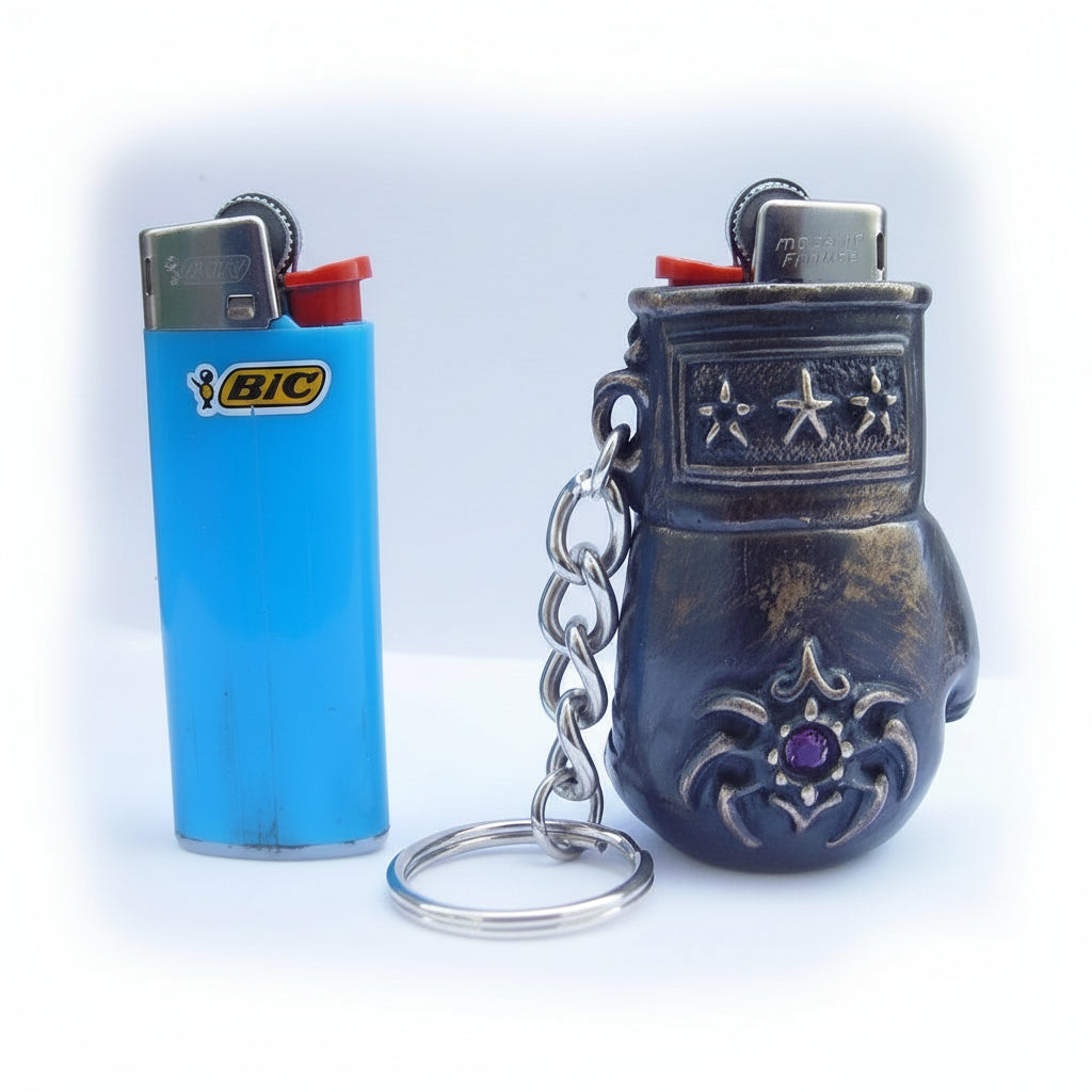Boxing Small Bic Bronze Lighter Case