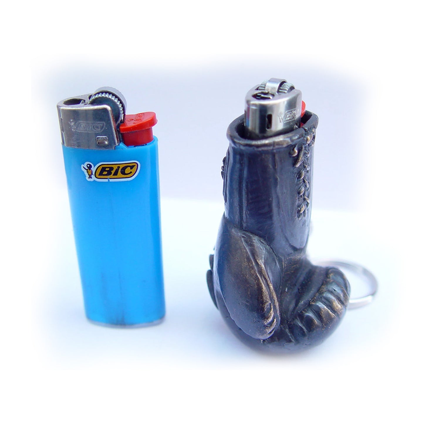 Boxing Small Bic Bronze Lighter Case