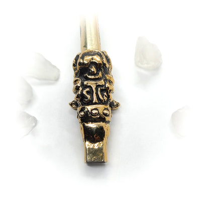 Bulldog Head Sterling Silver Cigarette Pipe