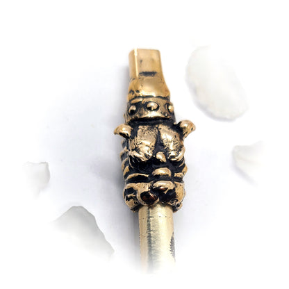 Bulldog Head Sterling Silver Cigarette Pipe