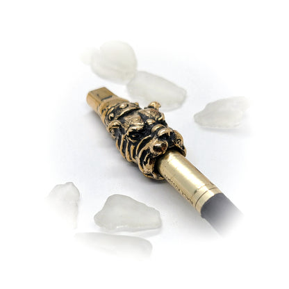 Bulldog Head Sterling Silver Cigarette Pipe