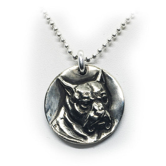 Bulldog Sterling Silver Pendant