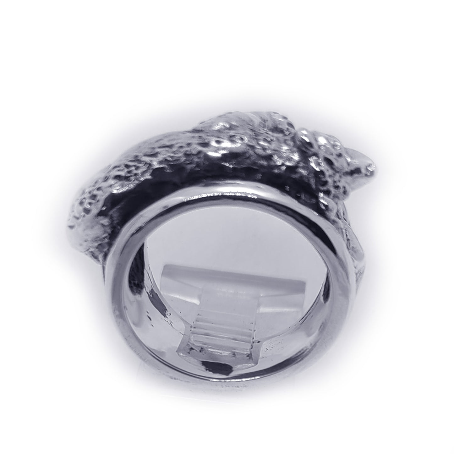 California Flag Bear Sterling Silver Ring