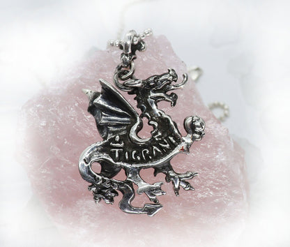 Celtic Dragon Sterling Silver Pendant