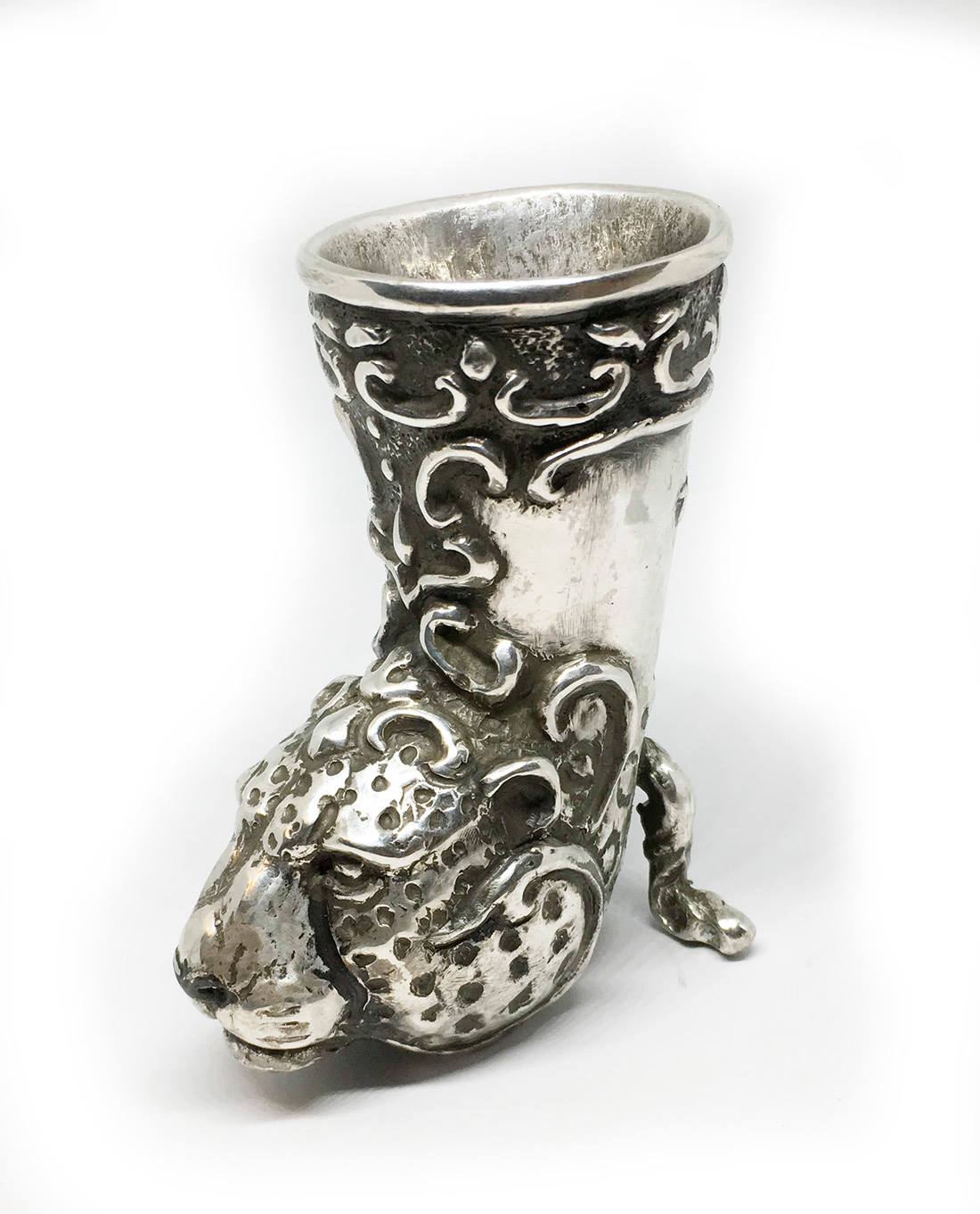 Cheetah Sterling Silver Shot Cup