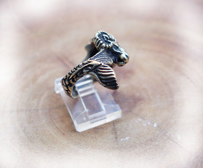 Capricorn Sterling Silver Ring