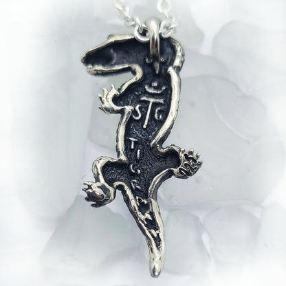 Crocodile Sterling Silver Pendant