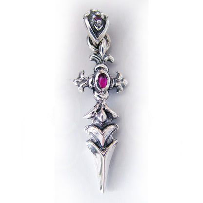 Cross Dagger Silver Pendant