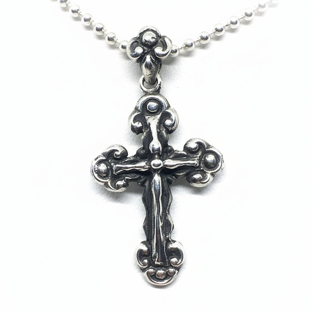 Holy Cross Silver Pendant