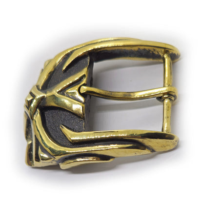Cross Design Brass Belt Buckle