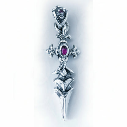 Cross Dagger Silver Pendant