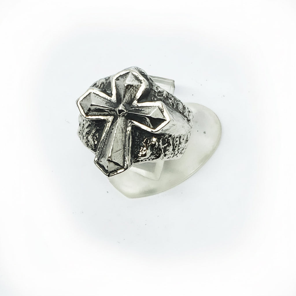 Cross Sterling Silver Ring