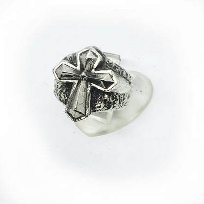 Cross Sterling Silver Ring