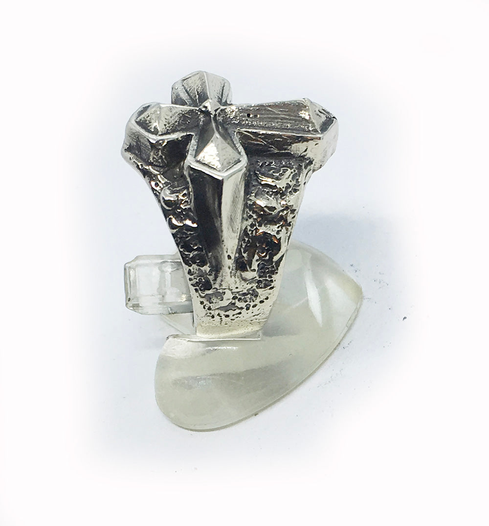 Cross Sterling Silver Ring