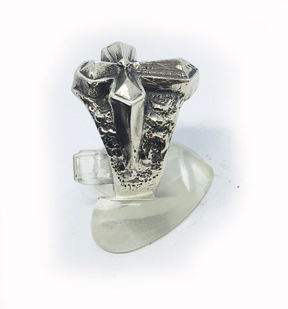 Cross Sterling Silver Ring