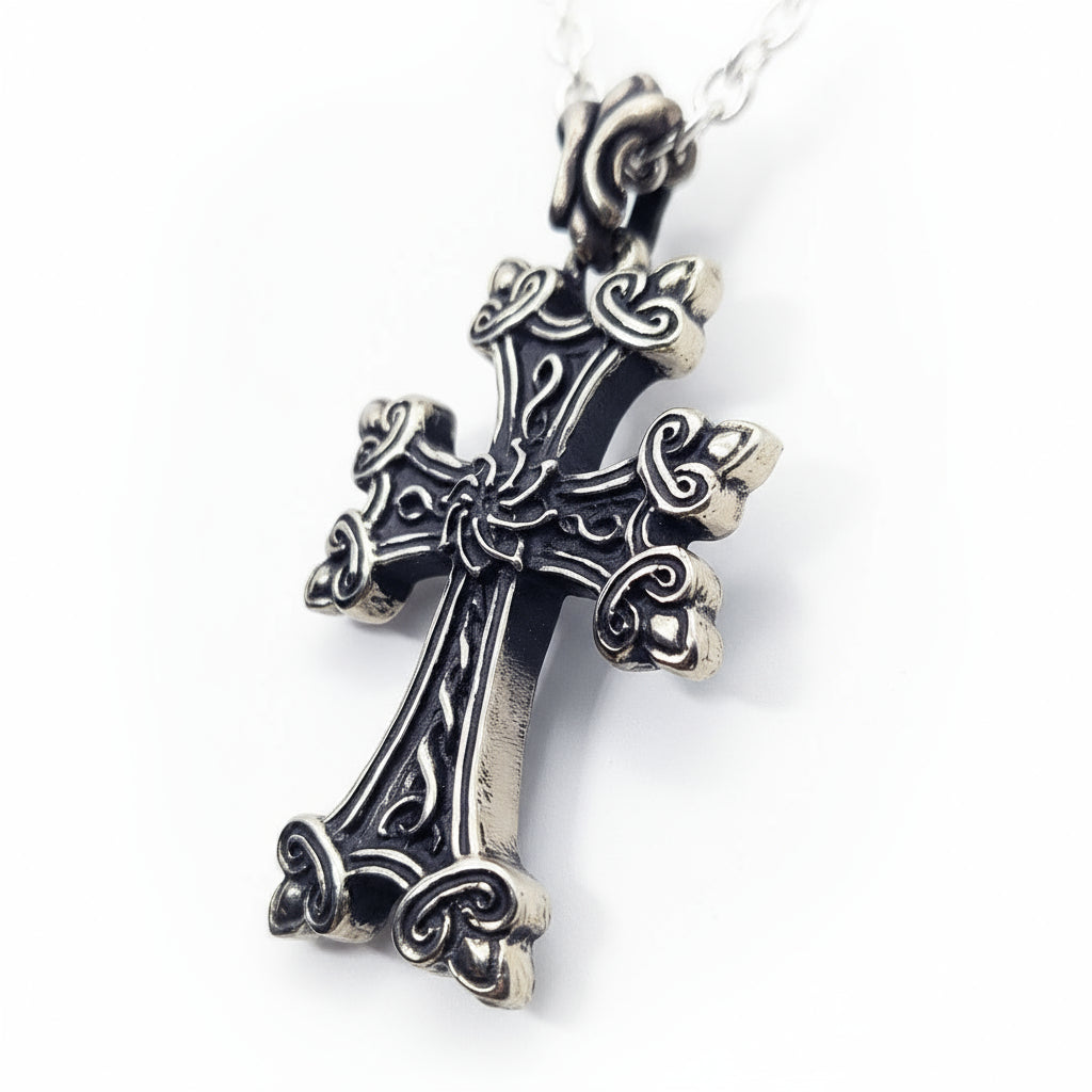 Armenian Eternity Cross Sterling Silver Pendant
